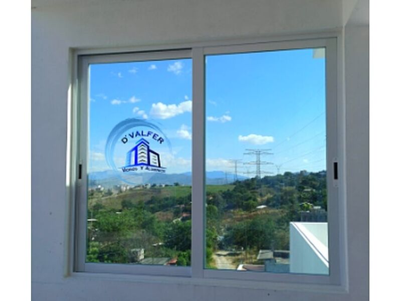 Ventana aluminio corrediza Mexico .