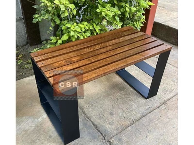 Banca macetero CSR, metal madera México