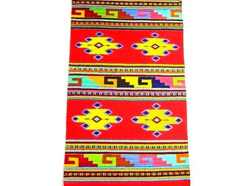 Tapete de Teotitlán Rojo con Grecas