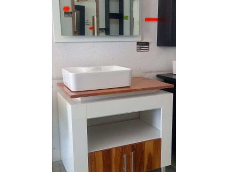 Lavamanos madera baño 