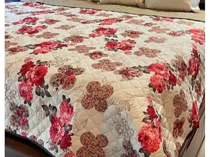 Cobijas Blanco Rojo y Café México