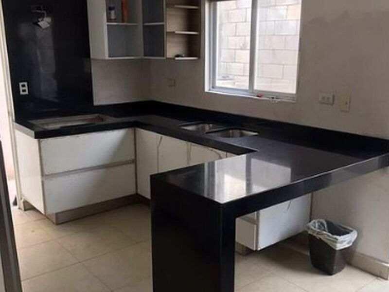 MESON DE GRANITO NEGRO PARA COCINA MEXICO