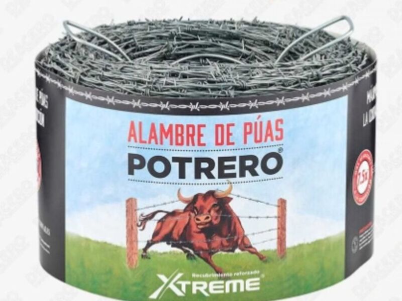 Alambre  púas Potrero  recubrimiento San José
