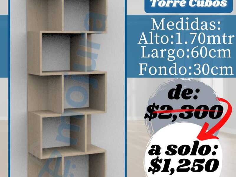 Estantería Torre Cubos Mor