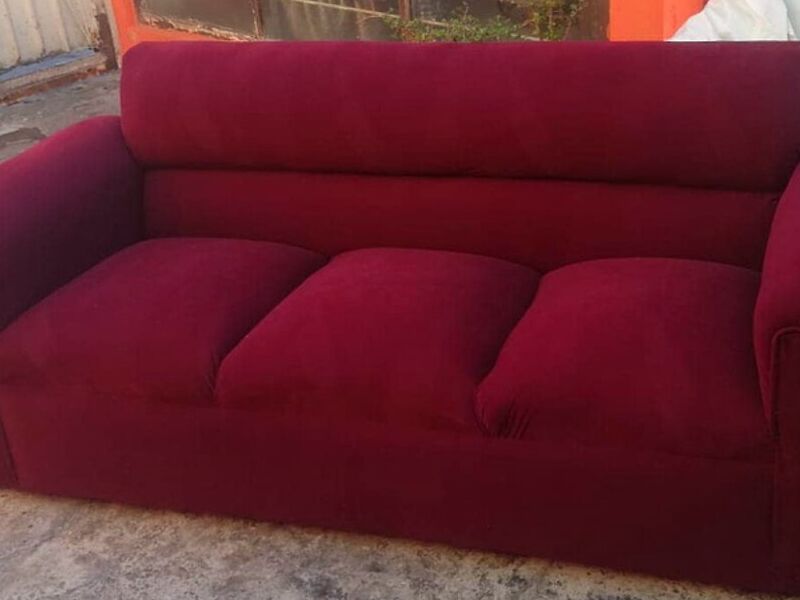 Sillon tres puestos color rojo México