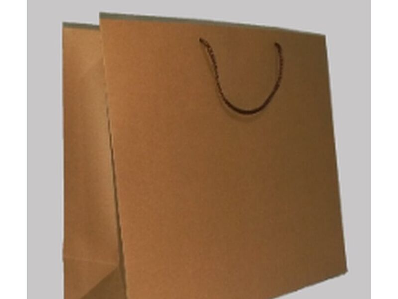 Bolsas papel Kraft asas macramé