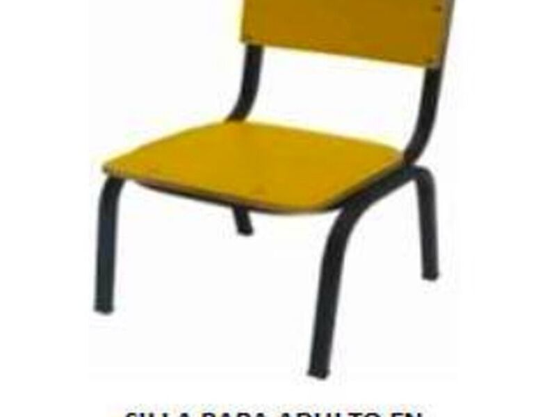 Silla triplay formaica amarillo