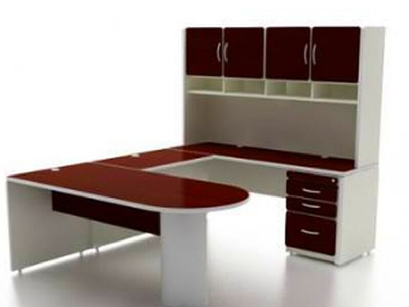 Escritorio L madera