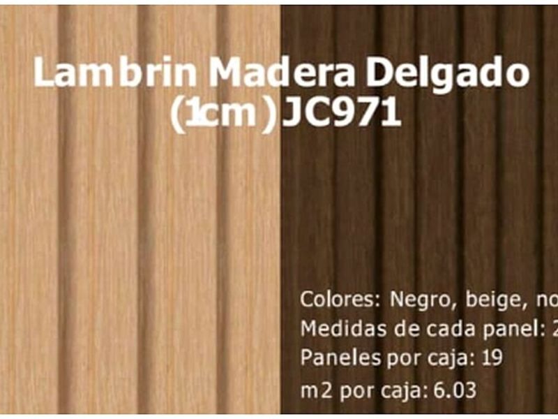 Lambrin madera delgado