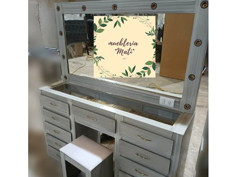 Vanity madera gris