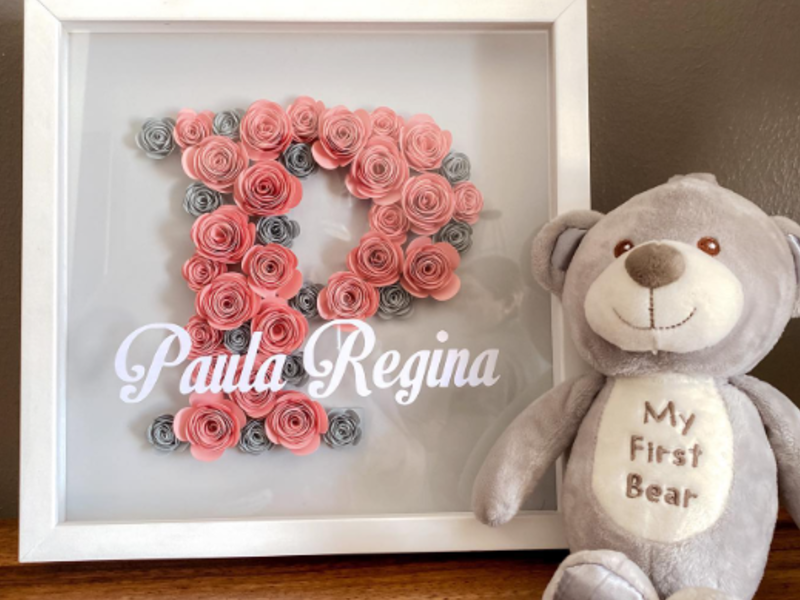 Cuadro personalizado en flores 
