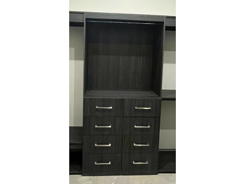 Armario Cajonera Ropero Negro Chihuahua Md muebles