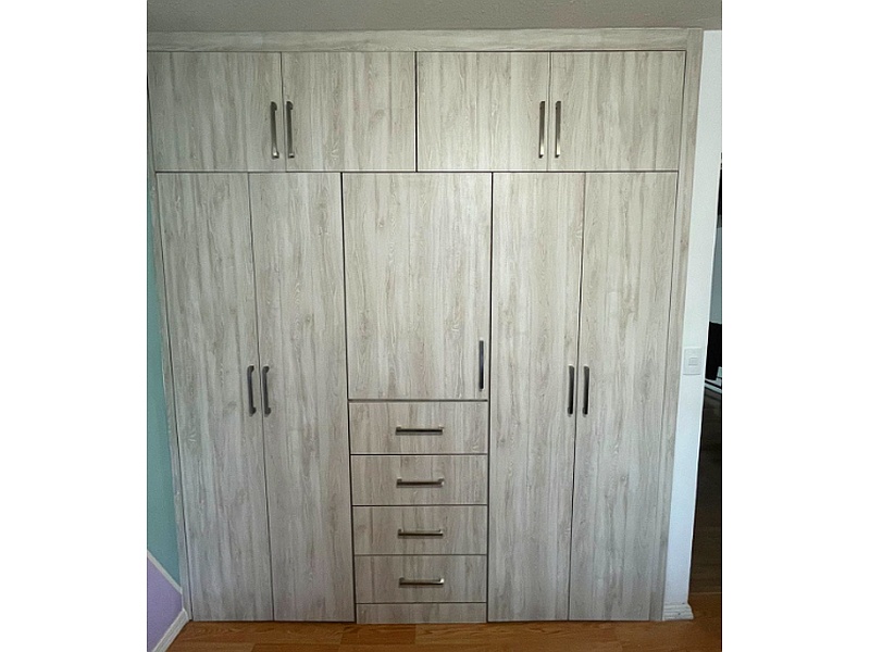 Clóset Ropero Madera Blanca Chihuahua Md muebles