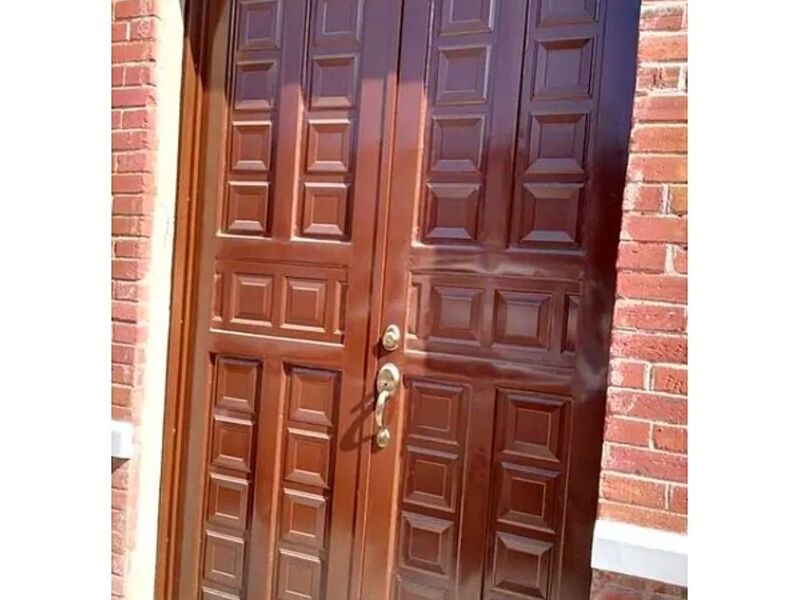 Elaboración de puerta con diseño Tamaulipas