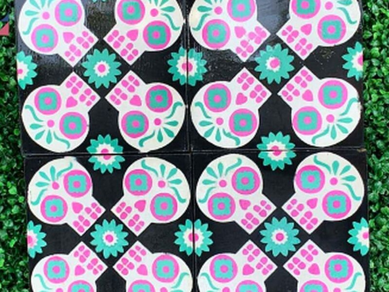 Mosaicos Cuadrados Catrinas