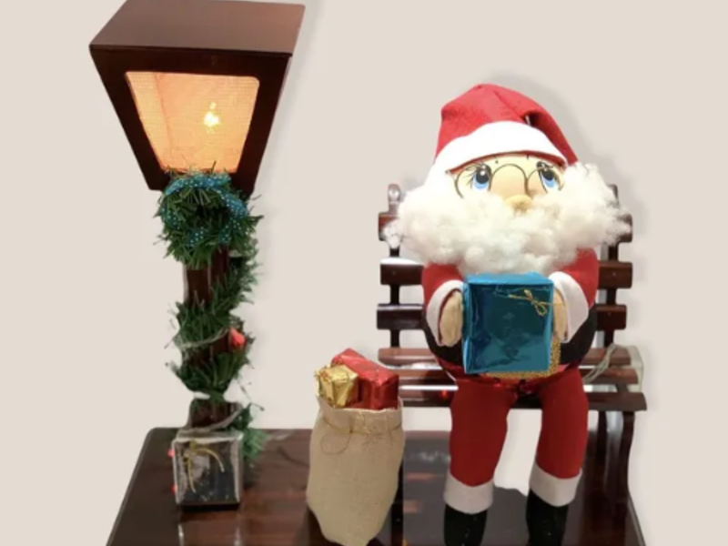 Papa noel sentado navideño Mexico