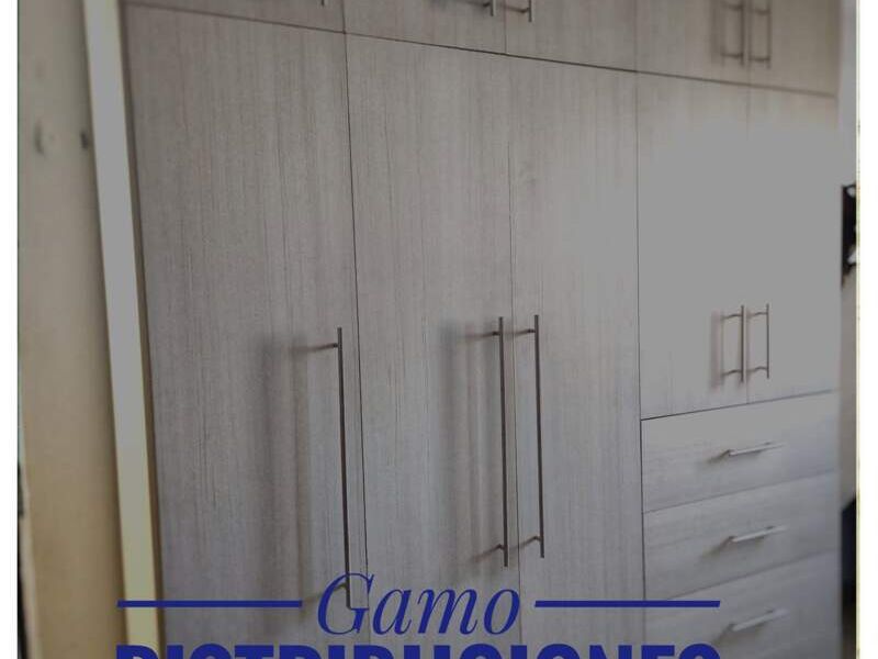 Armario Ropero Pared Gris Oax