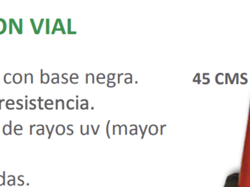 Cono de señalización vial México