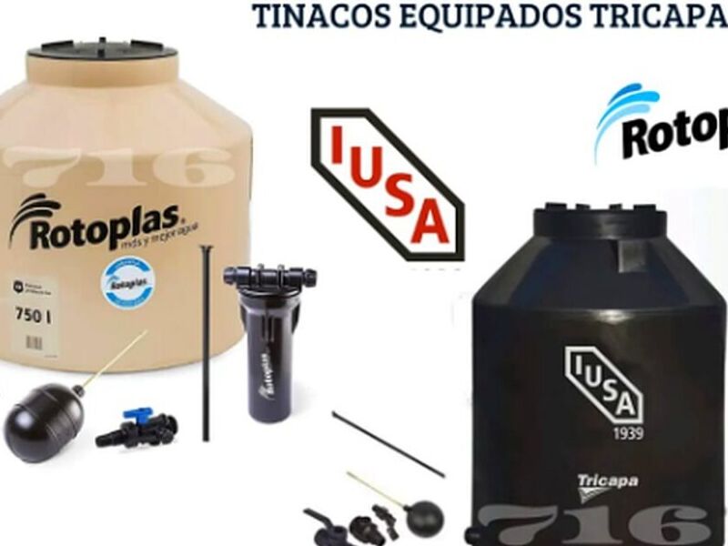 TINACOS EQUIPADOS TRICAPA