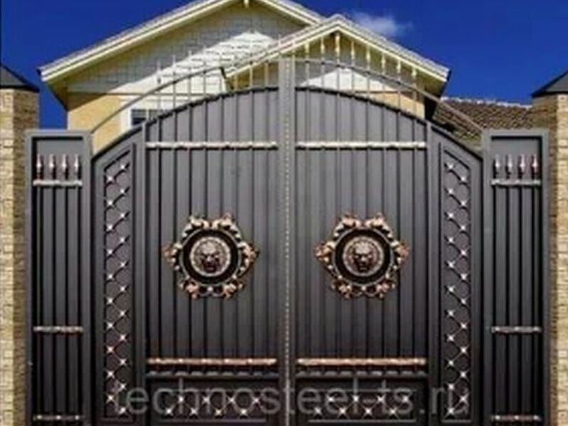 Puerta negra detalles metalicoa Mexico