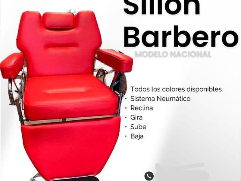 Silla Barbero Rojo México
