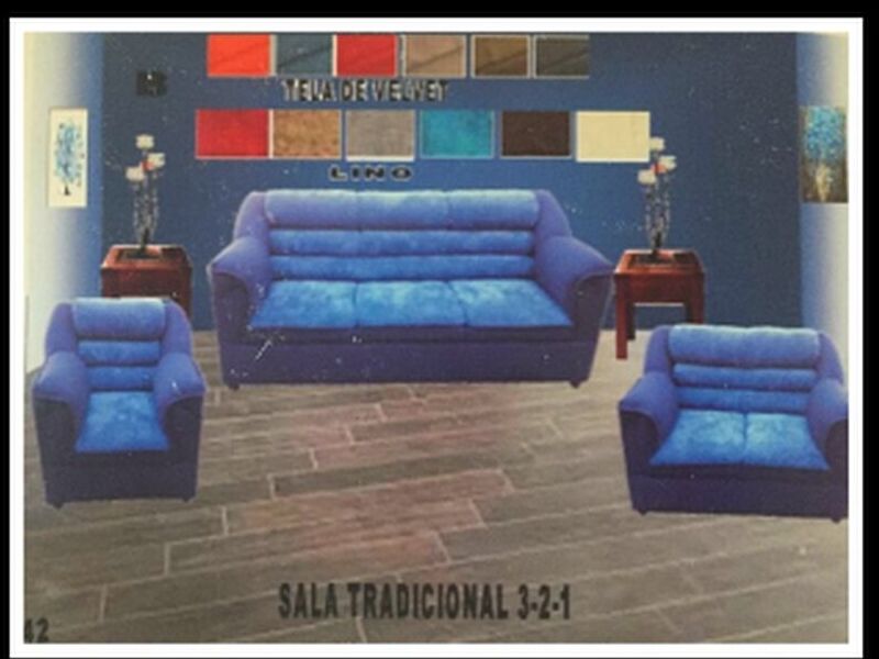 Sala tradicional azul 321 Mexico