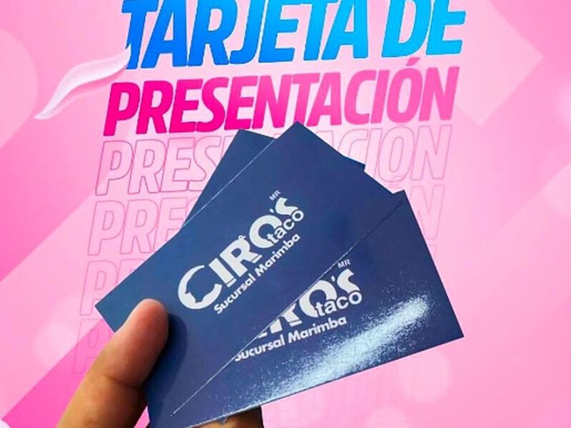 Tarjeta de presentación Guadalajara