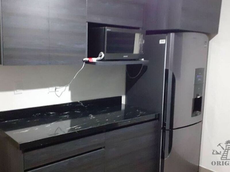 Cocina integral color gris oscuro México