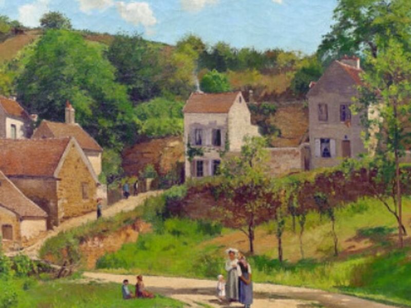 La Ermita en Pontoise, Pissarro