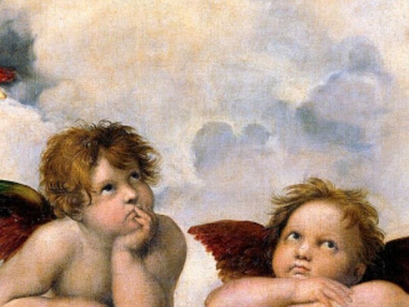 Madonna Sistina, Raffaello (Angeli)