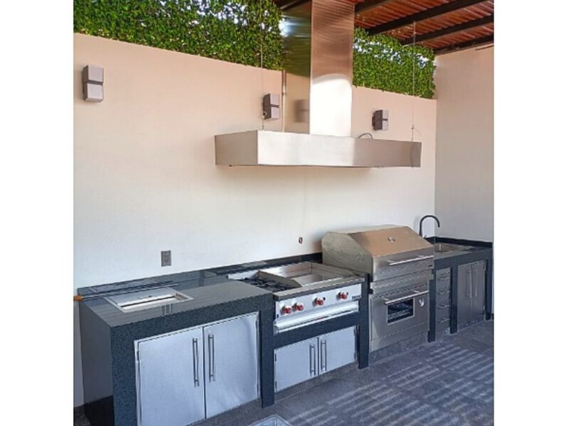 Cocina en jardín México