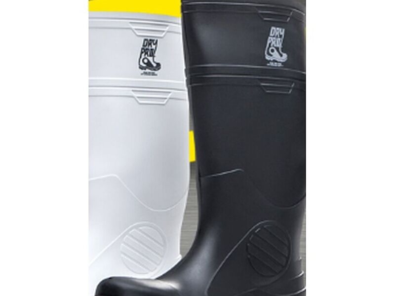 Bota de caucho negra/roja México