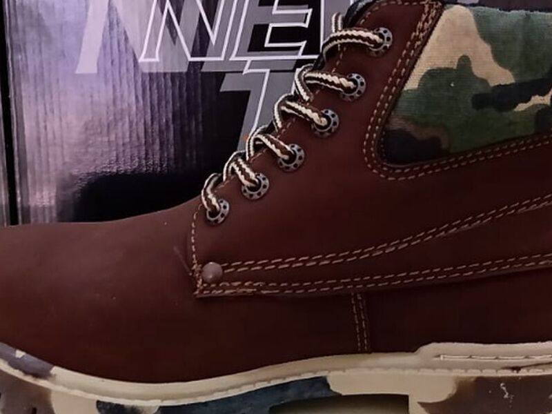 Bota industrial café/militar México