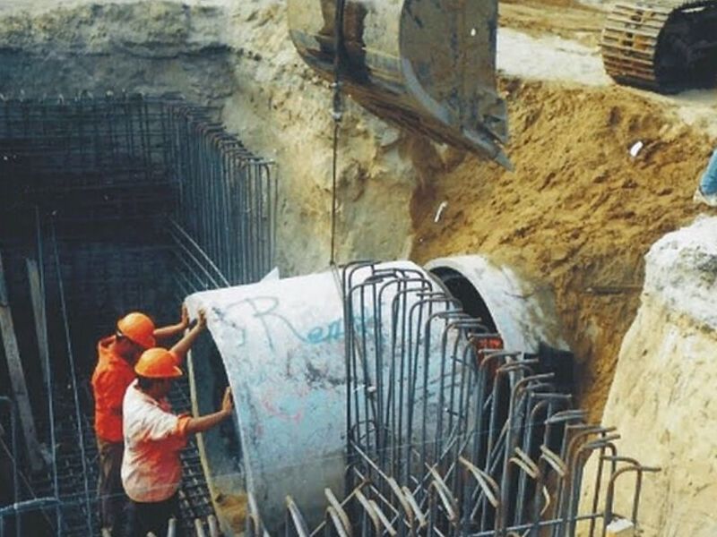 construcción de operación hidráulica