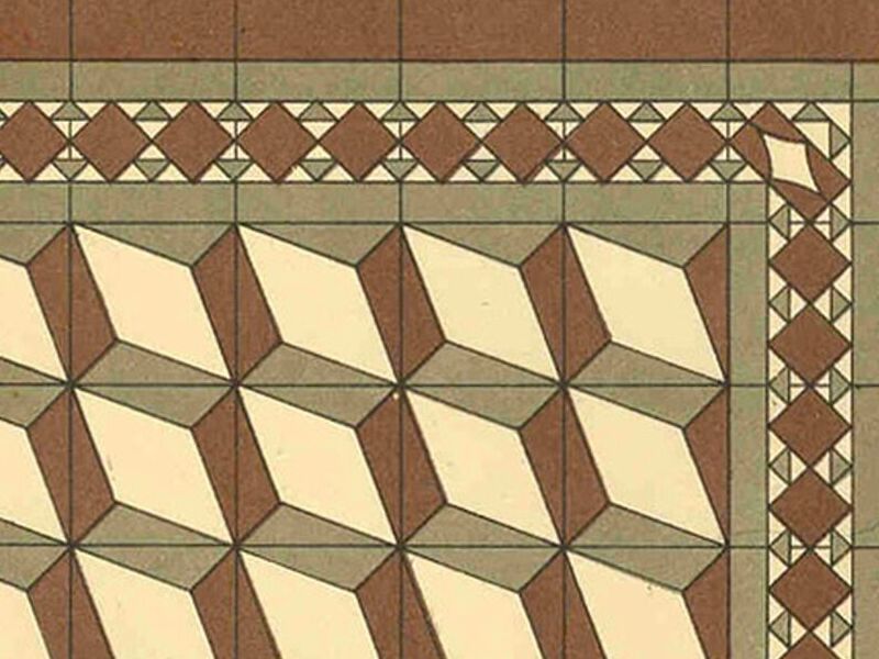 Mosaico moderno tridimensional  México 
