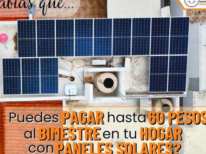 Panel solar residencial-México 
