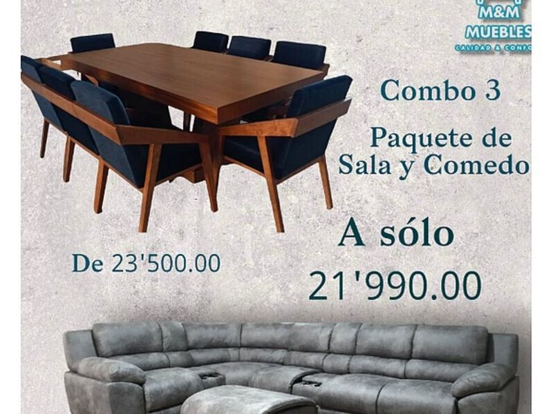 Combo sala y comedor México
