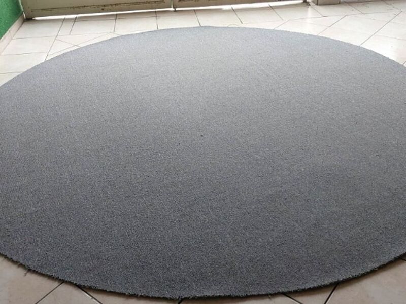 Alfombra cicular gris México