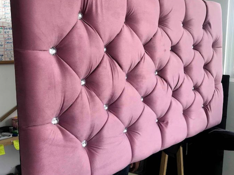 Cama Matrimonial Espaldar Rosa Qro