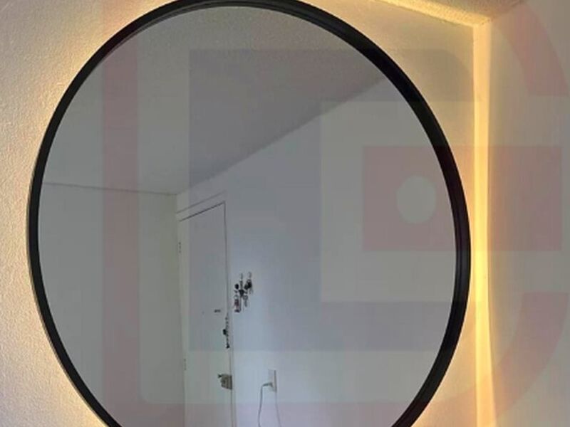 Espejo marco de herrería con luz led México