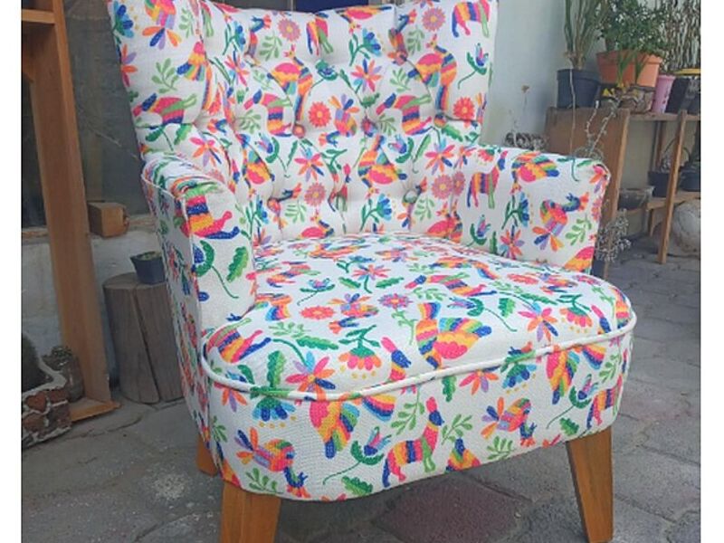 Sofa Blanco de Rosas Mexico