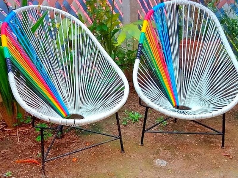Silla Tejido Arcoíris México