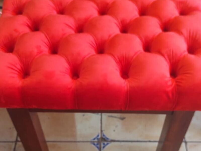 Sillón Sala Decorativo Rojo Chetumal