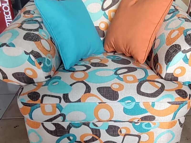 Sillón Sala Decorativo Círculos Chetumal