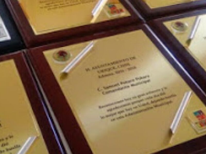 PLACA PERGAMINO CHIHUAHUA MX