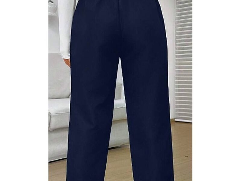 Pantalones rectos con fruncido mujer México
