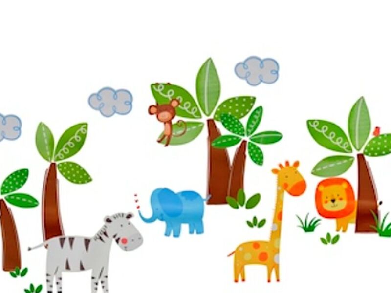 CALCOMANÍAS DE ANIMALES DE LA SELVA