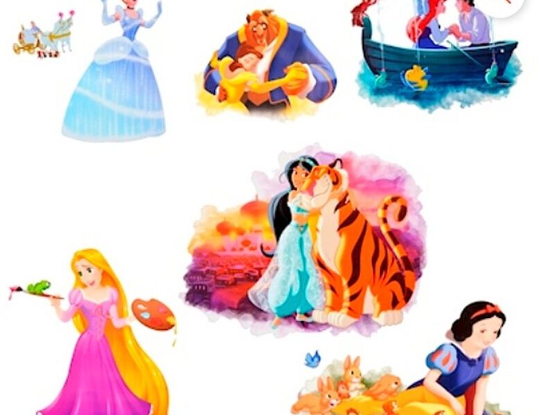 CALCOMANÍAS DE PRINCESAS 