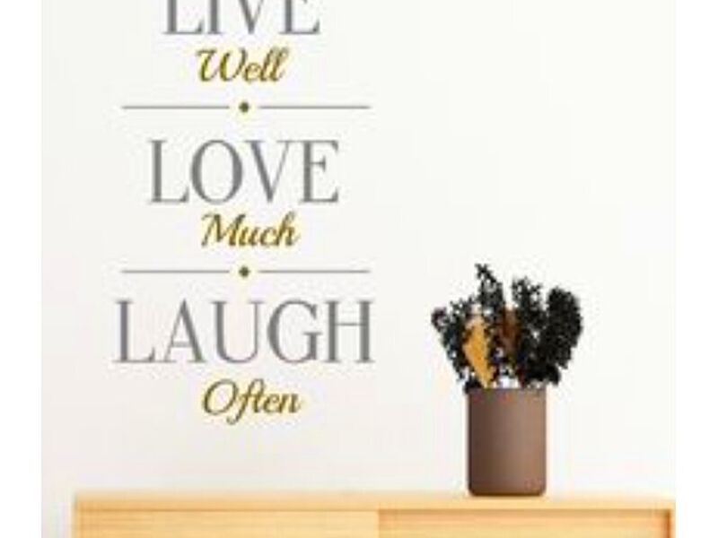 VINIL CASA LIVE, LOVE & LAUGH