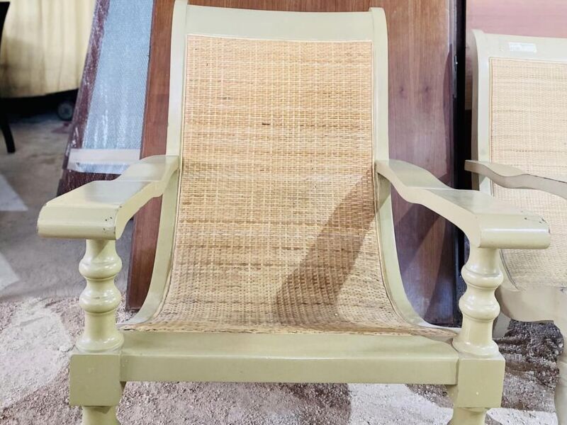 Silla Mecedora Blanca Sala Cancún